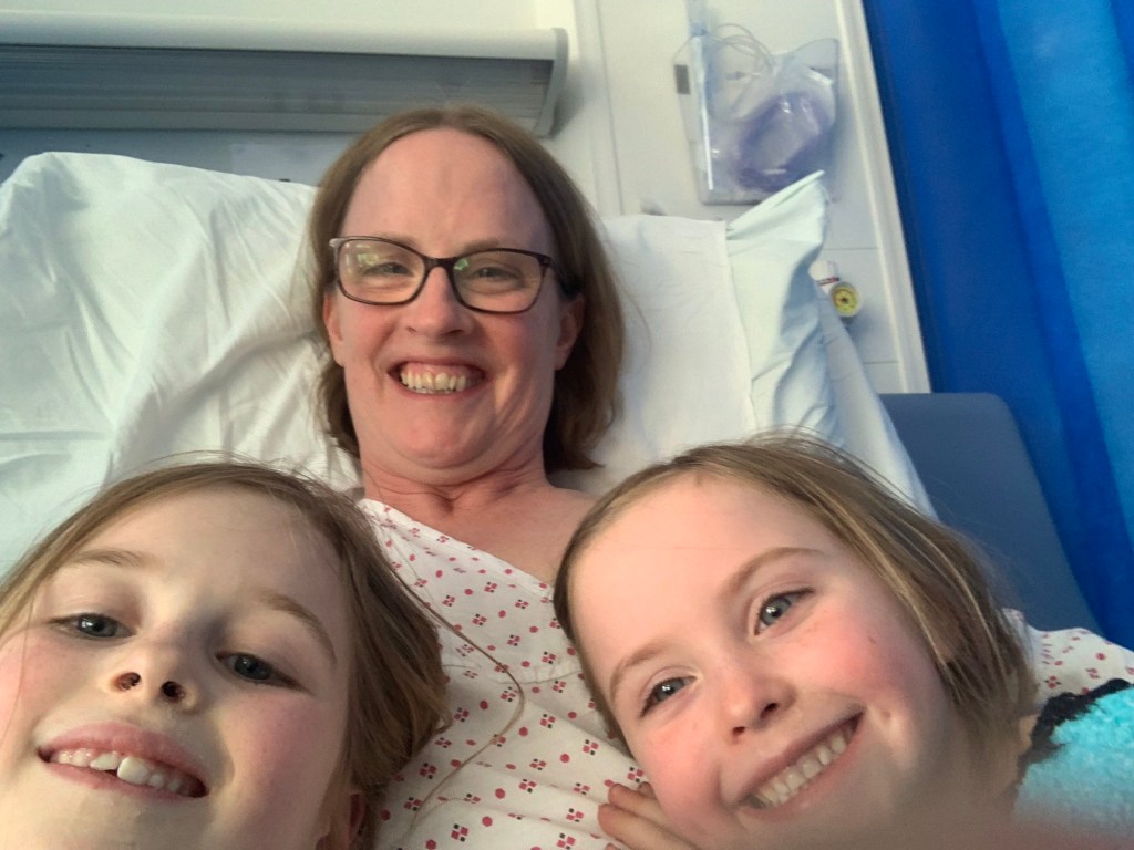 From a hospital&nbsp;bed.